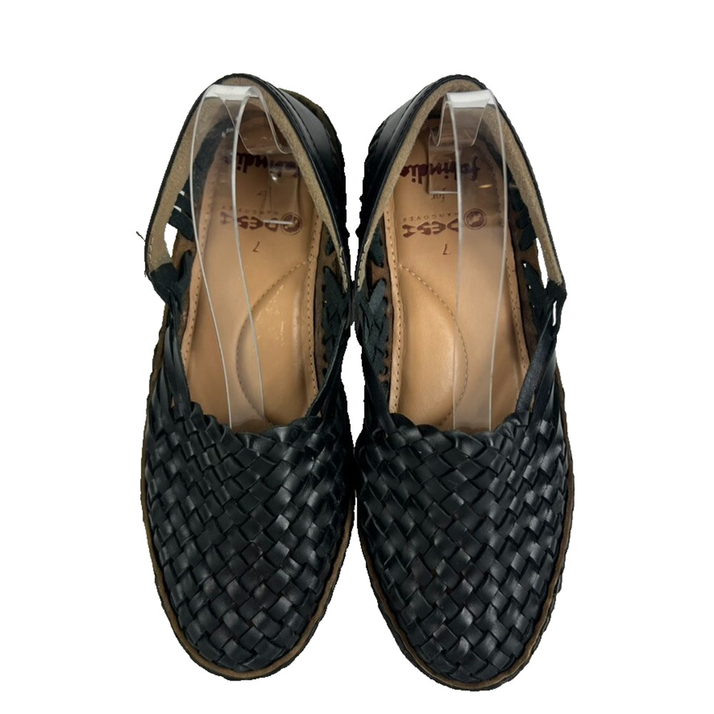 Desi For Fabindia Handmade Leather Loafer Shoes Men's Size 7 US 7.5 - 8 Euro 40